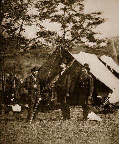 President Lincoln at Sharpsburg, October 1862 by Mathew B. Brady